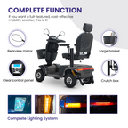 S500-Black Heavy Duty Mobility Scooter