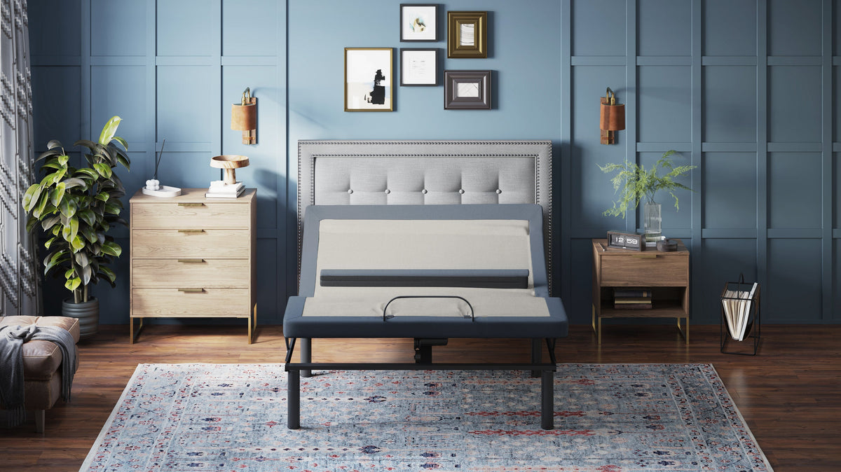 BT6500 Queen Adjustable Bed Base With Head/Foot Tilt and Lumbar Position Adjustment
