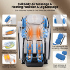 Kenzo 41-7D Dual Roller System Flexible Track Zero Gravity Full Body Massage Chair with Heart Rate Monitor and Health Detecti