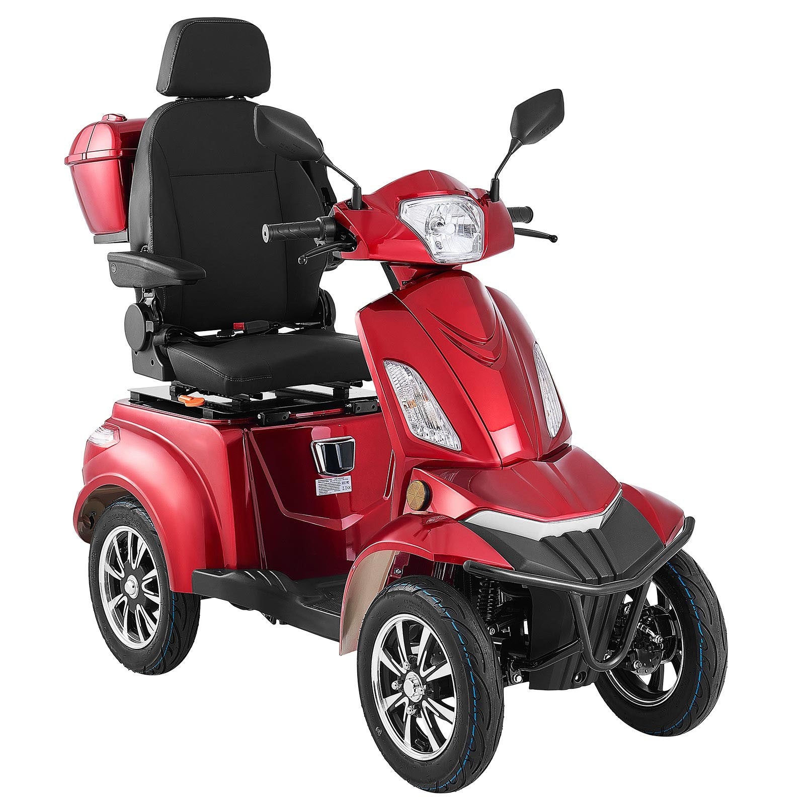 Uimoso Heavy-Duty 4-Wheel Mobility Scooter 21.5 Miles Range 3-Speed, 500Lbs Load