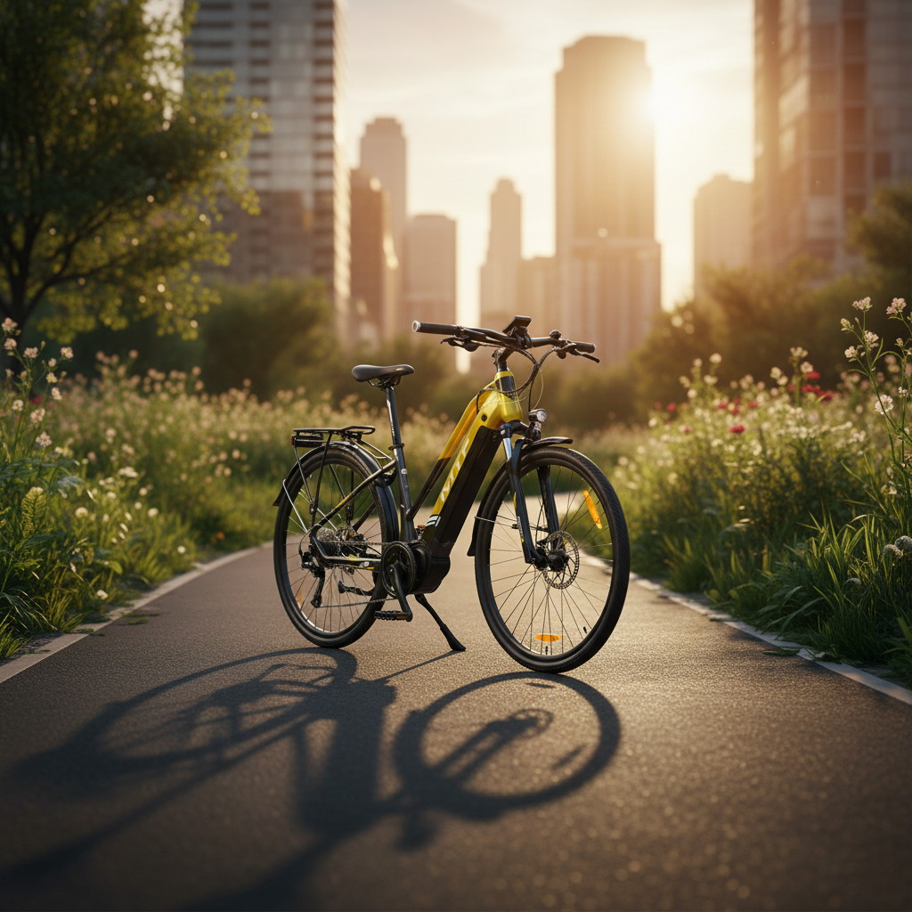 Road 6.3 W 19 Frame 19 In. Women Trekking Road Mountain E-Bike, Yellow & Black